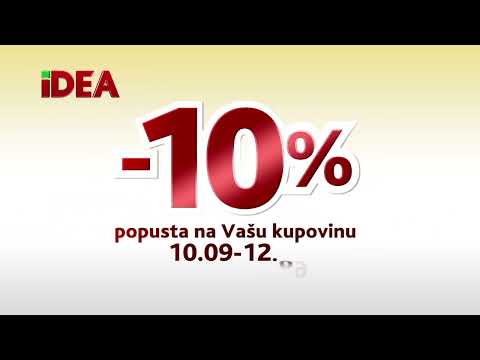 IDEA | Popust za penzionere 10-12.09.2022.