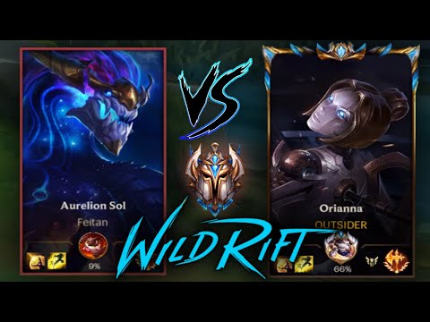 CHALLENGER ORIANNA vs. AURELION SOL MID | SOLO RANK GAME - Wild Rift