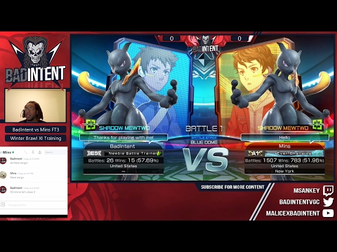 BadIntent vs Mins FT3 Shadow Mewtwo Mirror