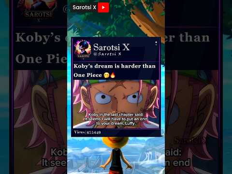 #Koby #Luffy #Onepiece