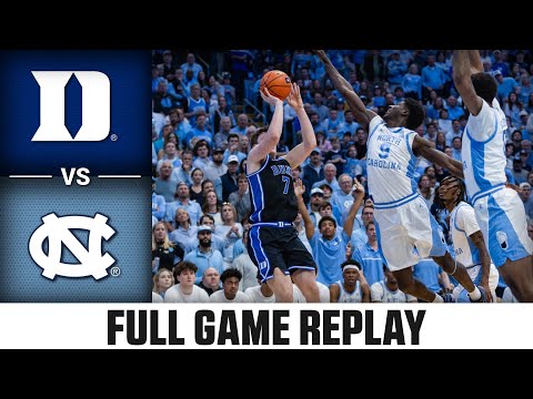 Duke vs. North Carolina Full Game Replay | 2024-25 ACC Men's Basketball