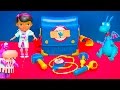 DOC MCSTUFFINS Doc McStuffins Stuffy Vet Bag Squibbles Doctor McStuffins Video Toy Unboxing