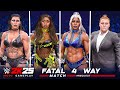 WWE 2K25 Rhea Ripley Vs Naomi Vs Jade Cargill Vs Piper Niven Fatal 4 Way Match
