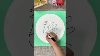 Download lagu It's too simple to draw a peacock with your palms. Let's try it with your children. Parent-child mp3