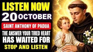 🙏 WAIT! SAINT ANTHONY OF PADUA HAS A POWERFUL MESSAGE FOR YOUR TIRED HEART 💖