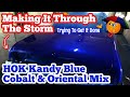 How To Do A Candy Paint Job On A Car CUSTOM HOK KANDY COBALT ORIENTAL BLUE MIX Chevy Caprice 74 DONK
