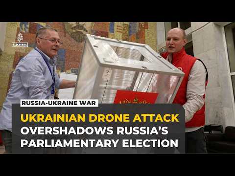 Ukrainian drone attack overshadows Russia’s parliamentary election as Putin’s party leads