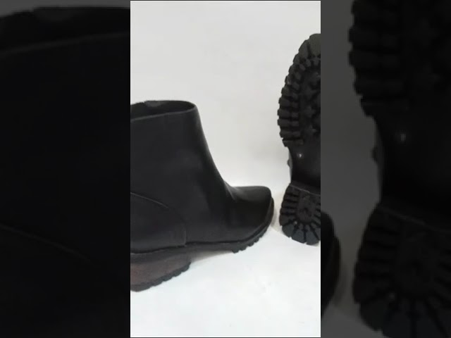 Vídeo relacionado con 86834 Botas de Tacon para Mujer, Comodas y Elegantes, Puntera Redonda y Cierre de Cremallera Lateral. Negro Talla 38