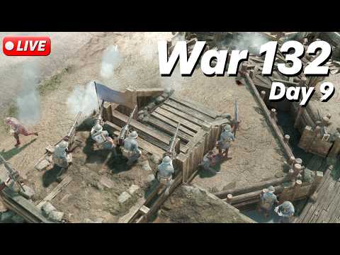 🔴 FOXHOLE AIRBORNE // WAR 132 - DAY 9 // WARDEN FRONTLINE // LIVE GAMEPLAY