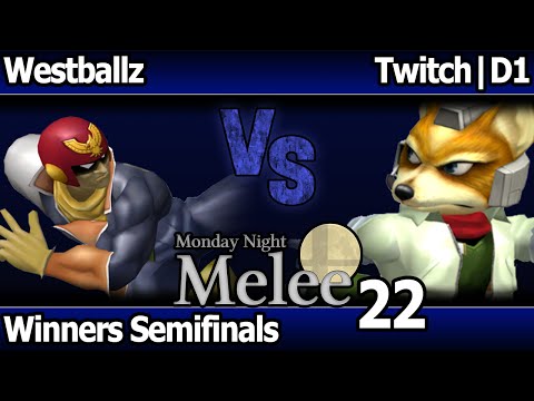 MNM 22 Melee - Westballz (C Falcon) vs Twitch | D1 (Fox) - Winners Semifinals