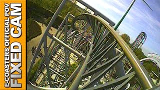 preview picture of video 'Typhoon Bobbejaanland - Roller Coaster POV On Ride Euro Fighter Gerstlauer (Theme Park Belgium)'