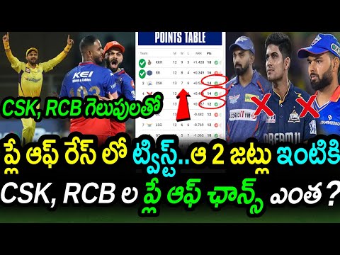 PL 2024 Points Table After RCB & CSK Win|RCB vs DC Match 62 Updates|IPL 2024 Latest Updates