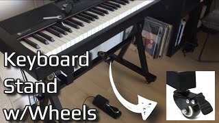 Video thumbnail for PLIXIO PIANO KEYBOARD STAND with Wheels - 54-88 Key Electric Pianos - lightweight and durable by Greg Kocis