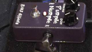 Video thumbnail for BMF Effects PURPLE NURPLE overdrive guitar effects pedal demo w Kingbee Tele & Dr Z amp by gearmanndude
