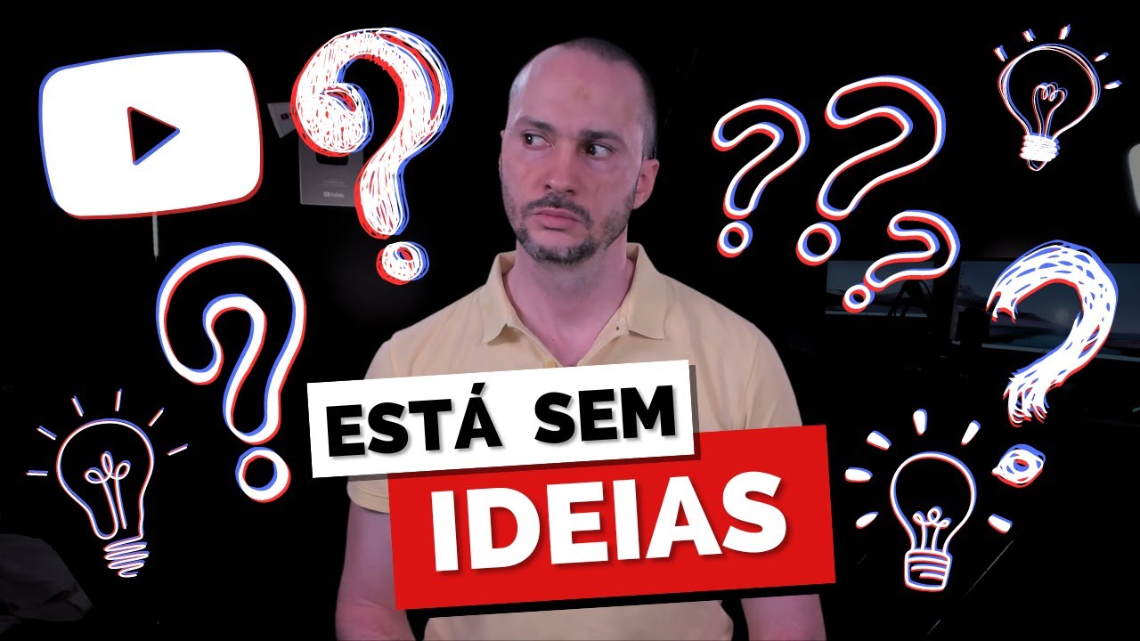 Estou sem IDEIAS pra vídeo (este vídeo é sobre NÃO ter ideias)