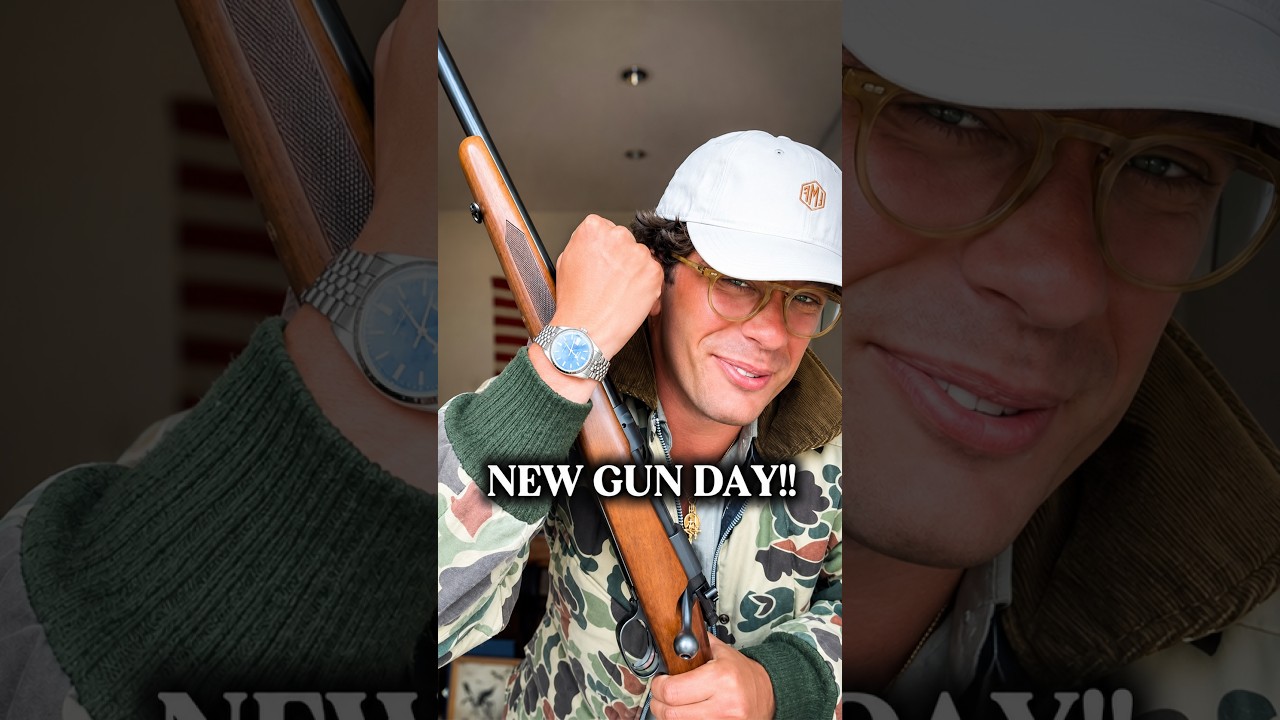 Theo & Harris video frame: watch collectors and vintage rifles discussion