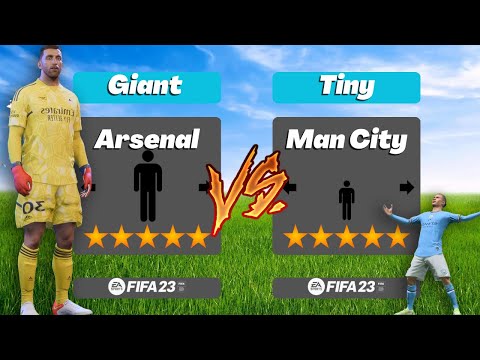 GIANT vs TINY Players in Fifa 23