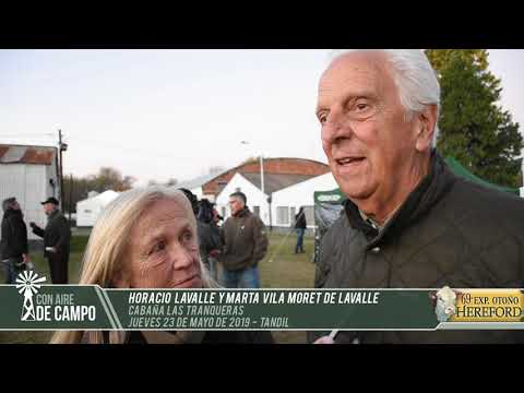 Horacio Lavalle y Marta Vila Moret de Lavalle - Cab. Las Tranqueras - Expo Otoño 2019  - Tandil