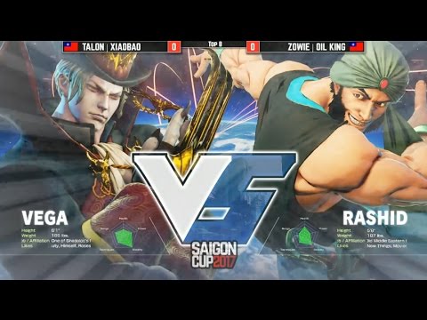 【SFV: SAIGON CUP 2017 - TOP 8】TALON | XIAOBAO vs ZOWIE | OIL KING