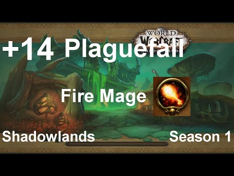 Plaguefall +14 Fire Mage PoV: Season 1 Shadowlands