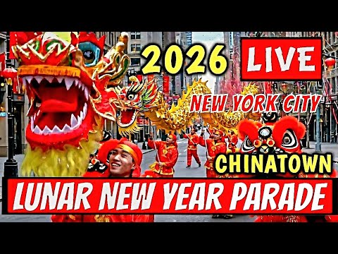 LUNAR NEW YEAR PARADE Chinatown NYC LIVE 🎊 Chinese New Year Parade China Town New York