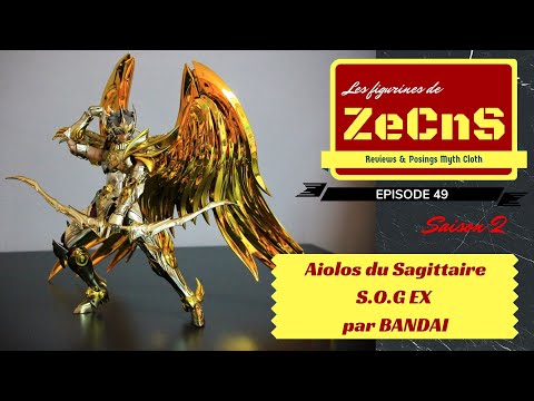 Saint Seiya Myth Cloth - Les Figurines de ZeCnS - Aiolos du Sagittaire EX S.O.G Bandai Review