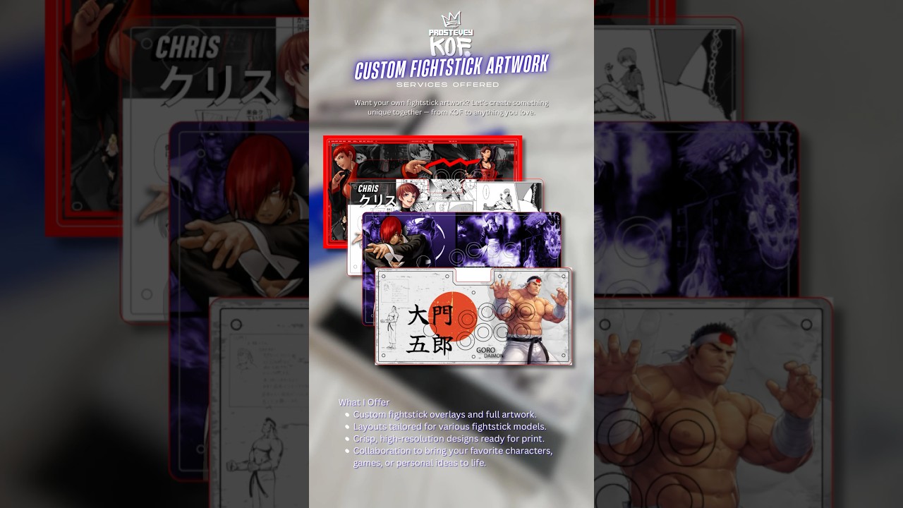 Custom Fightstick Artwork Designs