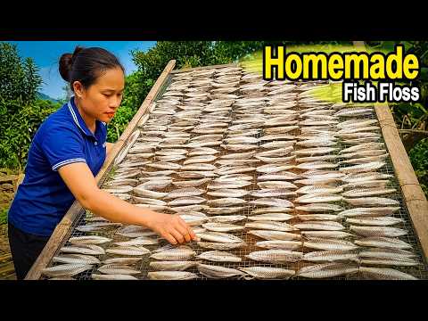 Homemade Fish Floss from Fresh Mackerel | Tasty & Long-Lasting Recipe | Ly Thi Ca