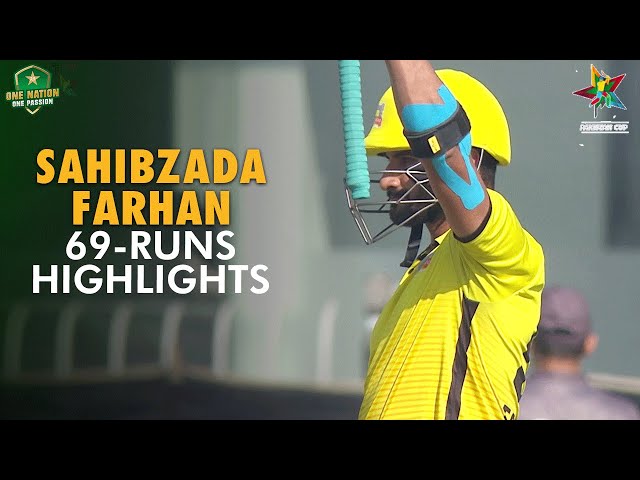 Sahibzada Farhan 69 Runs Highlights | Peshawar vs FATA | Semi Final | Pakistan Cup 2023/24 |  M1V1A