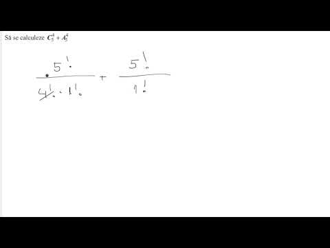 Factoriale aranjamente si combinari