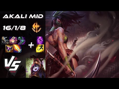 MID Akali vs Lulu - EU Grandmaster Patch 14.11