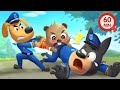 Go Away Biting Monster Monster Cartoon Detective Cartoon Cartoon For Kids Sheriff Labrador