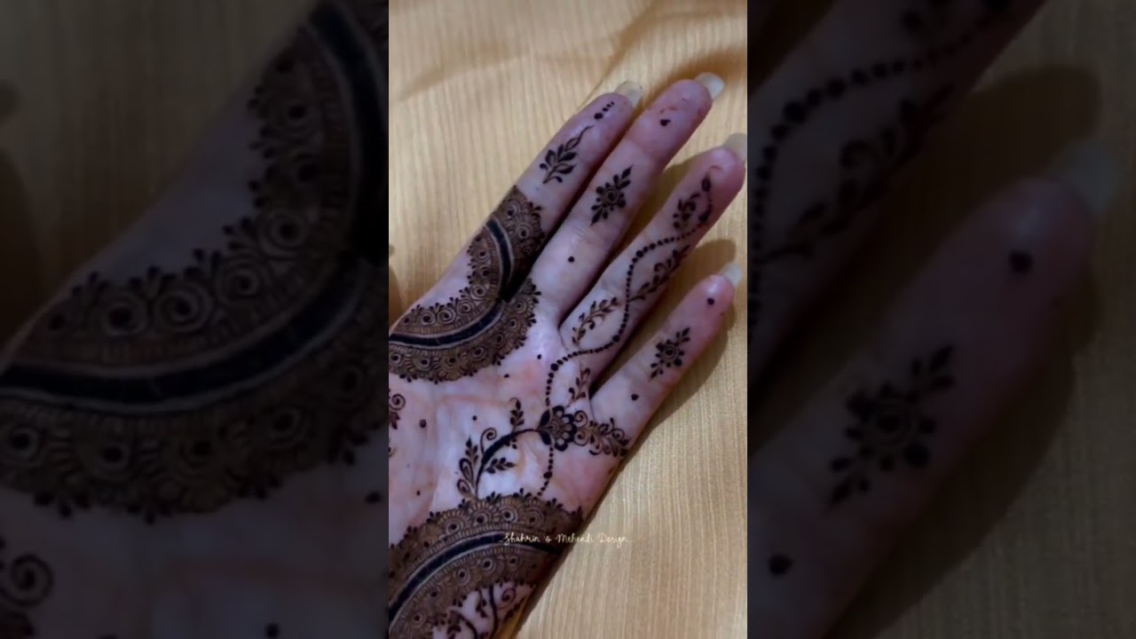 Latest Floral Bunch Patch Mehendi Henna Design 🤎 Unique Mehandi #henna #mehndi #mehendiartistry