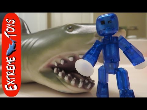 Stikbot Vs  Megalodon Shark Toy 2! The Revenge of the Megalodon Video
