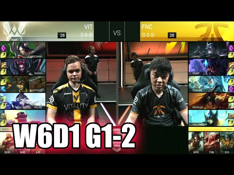 Fnatic vs Vitality | Game 2 S6 EU LCS Summer 2016 Week 6 Day 1 | FNC vs VIT G2 W6D1 1080p