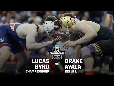 Lucas Byrd vs Drake Ayala: 2025 NCAA wrestling championship (133 pounds)
