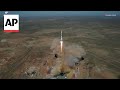 Soyuz rocket launches US-Russian crew of 3 to International Space Station