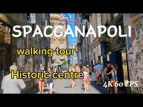 Naples - SpaccaNapoli - centro storico - walking tour 4K