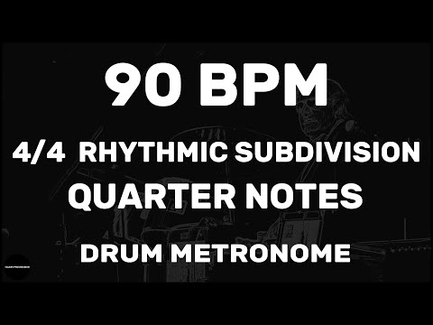 Quarter Notes | Drum Metronome Loop | 90 BPM