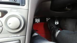 preview picture of video 'Brake pedal travel after fitting Avensis calipers.'