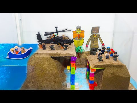 Dam Breach Experiment rescue team looking for missing Titan ship - Near The City with Skibidi Toilet