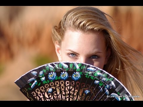 Dina on the beach - Making Of