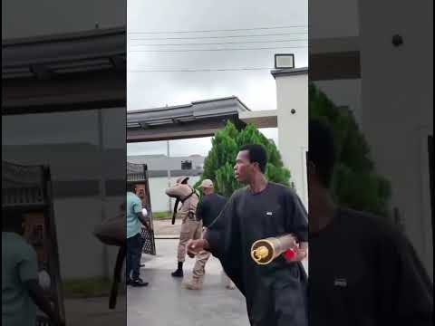 Alleged clash between former Dome Kwabenya MP, Sarah Adwoa Safo and some private security.
