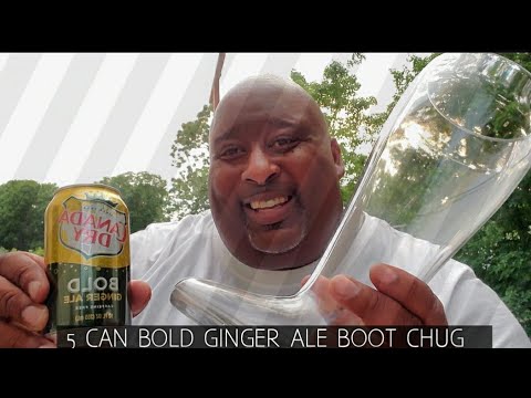 Canada Dry BOLD Ginger Ale Boot Chug
