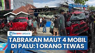Detik-detik Laka Maut Libatkan 4 Mobil & Motor di Yos Sudarso Palu hingga Ringsek Parah: 1 Tewas