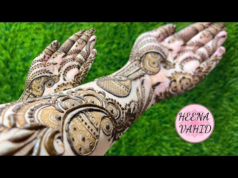 Heavy Indian Dubai henna design - Full hand || Heena Vahid.