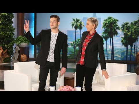 Rami Malek Makes His 'Ellen' Debut