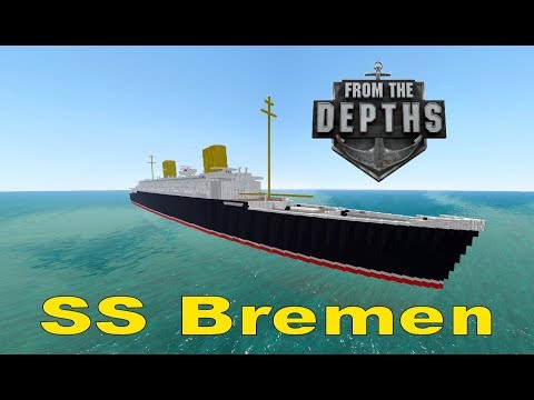 From the Depths! Sinking the SS Bremen (Minecraft Design)