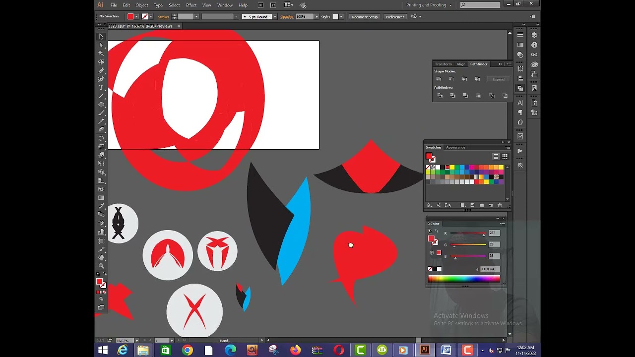 vector shapes and geometric background design