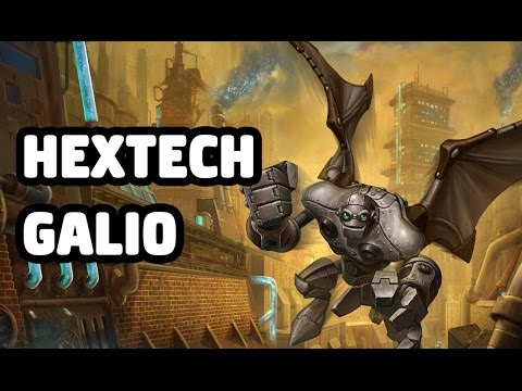 HEXTECH GALIO SKIN SPOTLIGHT - LEAGUE OF LEGENDS